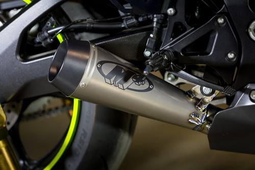 2017 GSXR1000 GP Style Full System with Stainless Steel Tubing and TITANIUM Muffler