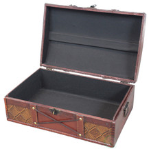 Pirate Treasure Chest with Leather X