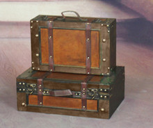 Old Style Suitcase With Straps