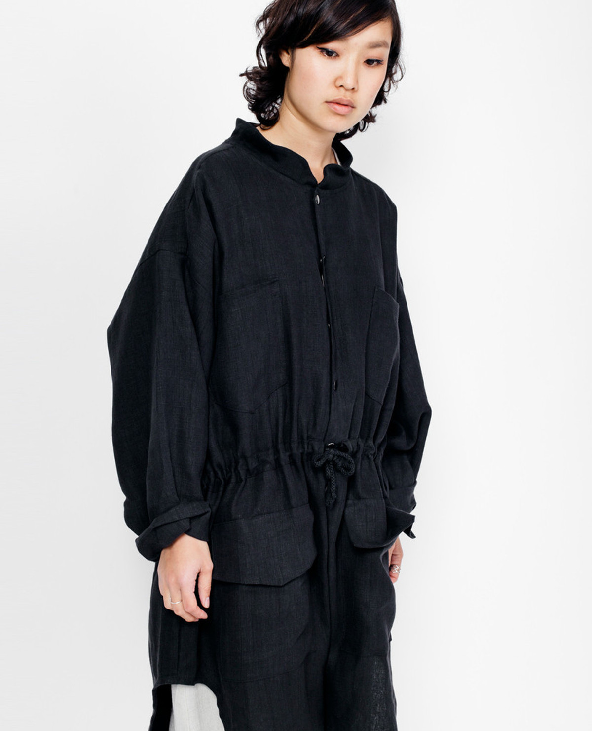 Goetz Parka - Black Linen