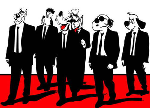12 x 18 The Reservoir Hounds by SNIPT