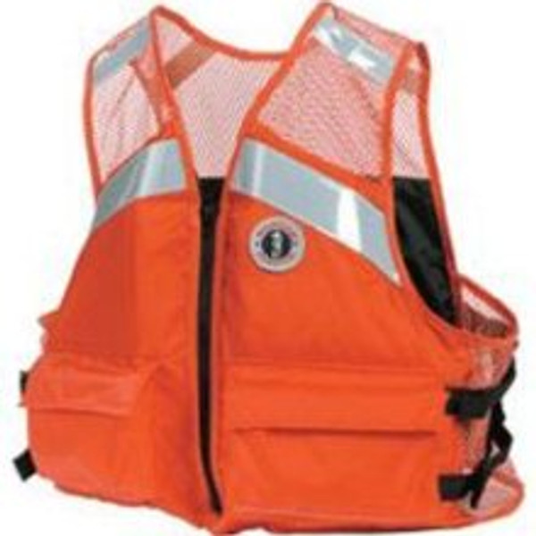 Industrial Mesh Vest Flotation Device by Mustang Survival