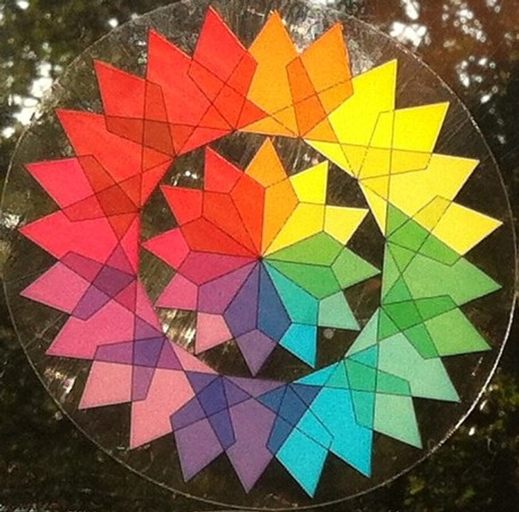 Galactic Star- 4" clear static cling