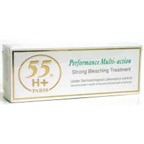 55H+ Performance Multi-Action Strong Bleaching Treatment Tube Cream 1.7 oz / 50ml 55H+ Performance Multi-Action Strong Bleaching Treatment Tube Cream 1.7 oz / 50ml
