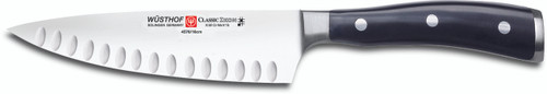 Wusthof Trident 6in Cook’s Knife, Hollow Edge Wusthof Trident 6in Cook’s Knife, Hollow Edge