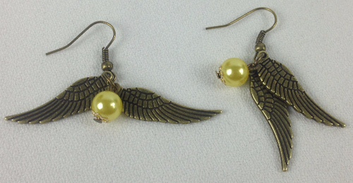 Golden Snitch Dangle Earrings