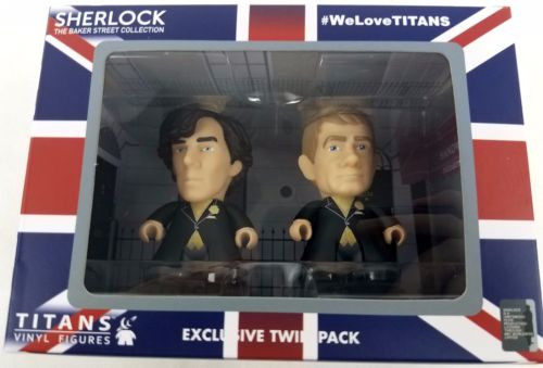 Sherlock Holmes Sherlock and Watson Wedding Day Titan Vinyl Figure Set - Entertainment Earth Exclusive
