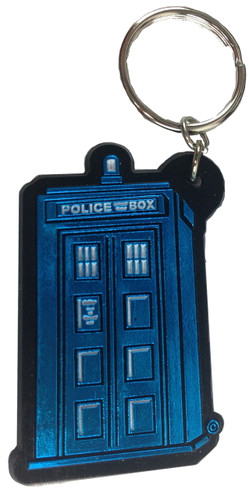 Vinyl TARDIS Keychain