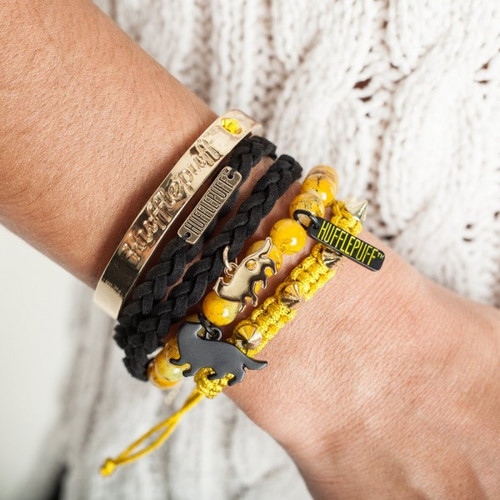 Harry Potter Hufflepuff 5 Piece Bracelet Set