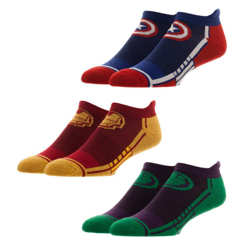 Avengers 3-Pair Sport Ankle Socks