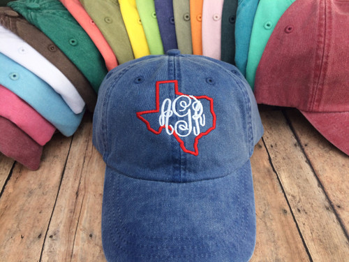 Texas Monogrammed Baseball Hat