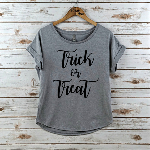 Trick or Treat Rolled Sleeve Dolman