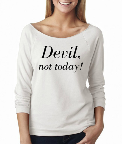 Devil, not today! French Terry Raglan
