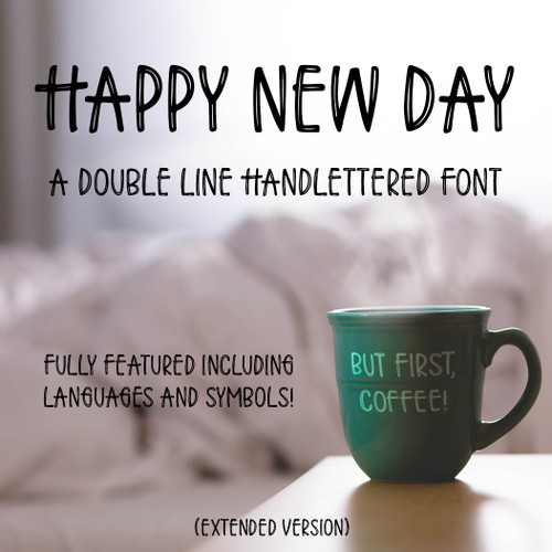Happy New Day Font Extended