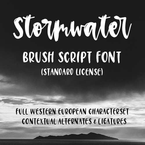 Stormwater Script Font