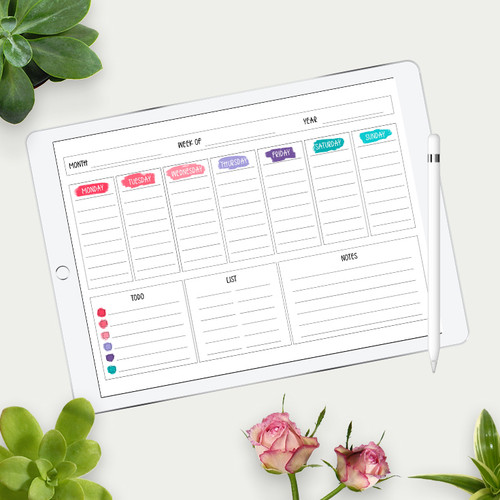 Weekly Calendar Template