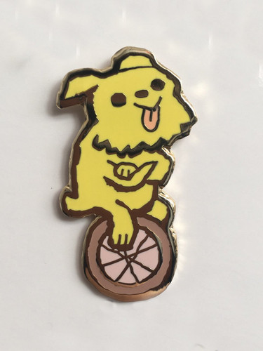 Wheel Dog Enamel Pin