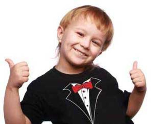 Toddler Tuxedo T-shirt in Black