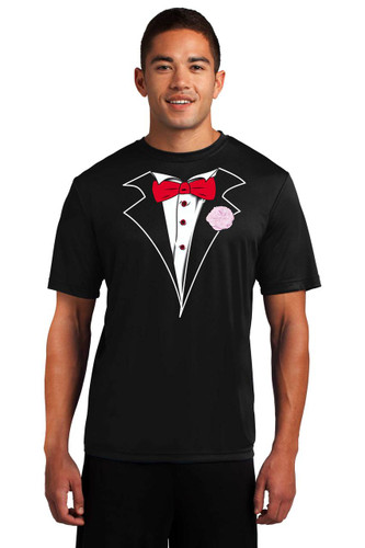 Performance Tuxedo T-Shirt - Loose Athletic Dry Fit Material