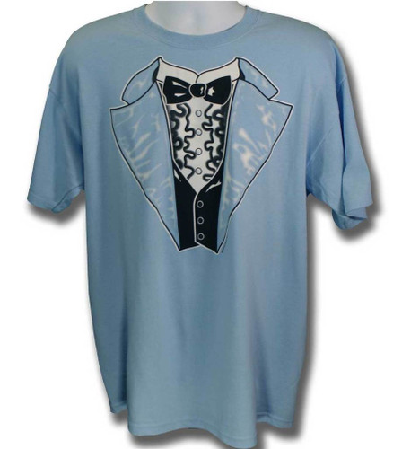 Retro Tuxedo T-shirt in Blue