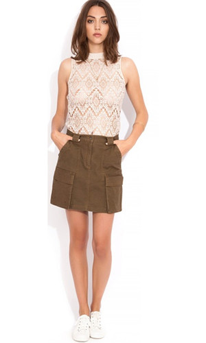 Fields High Neck Top by WISH