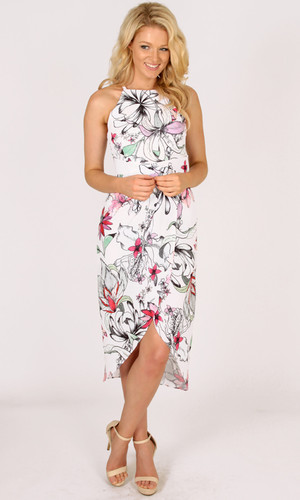 An Artist's Garden Drape Dress by 3RD LOVE