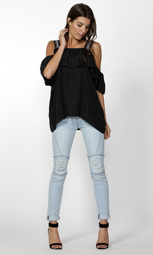 Magda Ruffle Top by FATE+BECKER