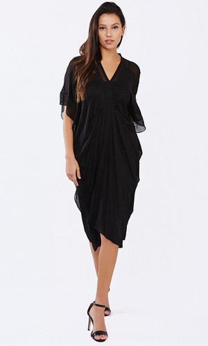 Diah Black Mumba Kaftan by PIZZUTO