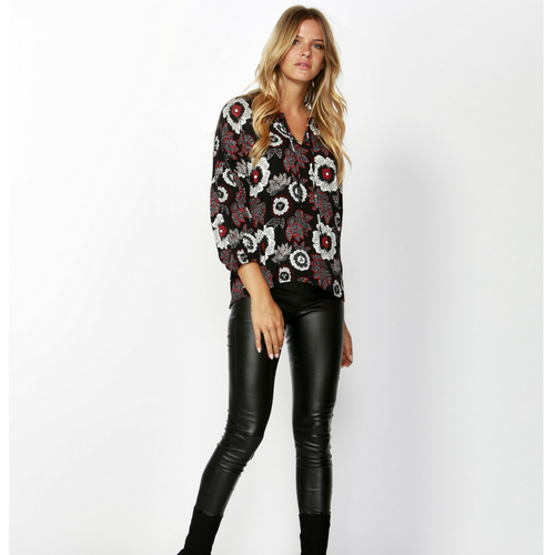 Boho Blossom Neck Tie Blouse by SASS*