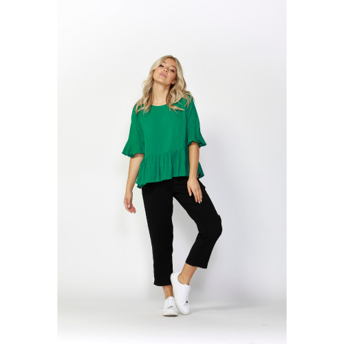 Foxy Ruffle Hem Blouse by SASS*