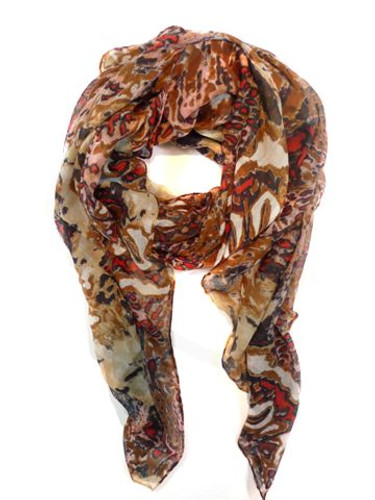 FA2099R - Animal Print Scarf by FAB
