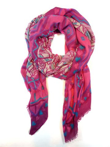 FA2214 Aztec Border Scarf by FAB