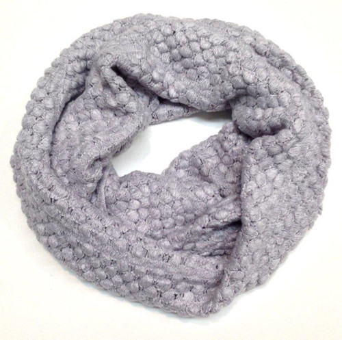 FA1683 - Mini Knitted Pom Pom Pattern Snood Scarf by FAB