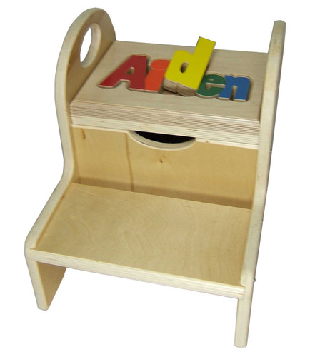 Two Step Puzzle Stool with Handles