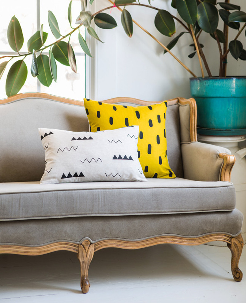 Gold Brushstroke Pillow
