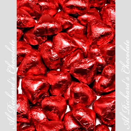 Milk Chocolate Foiled Hearts
