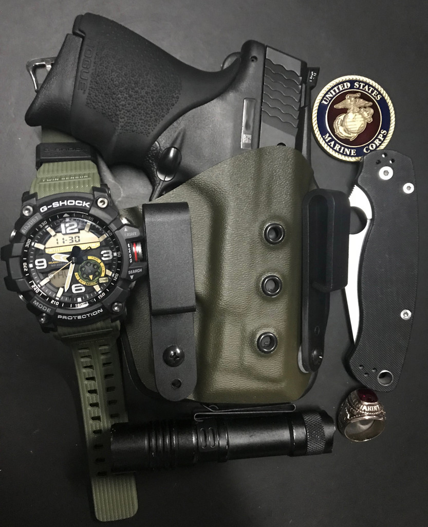 IWB Ultra Carry Handcrafted in OD Green for M&P Shield