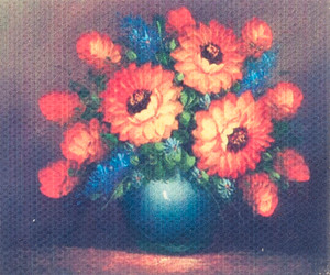 Unframed Flowers Painting