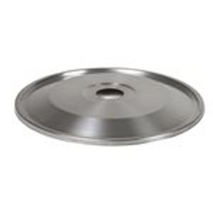 This Brewers Edge stainless lid features a built in silicone seal, and seals tightly to the Mash & Boil lid clips. This has a 47mm hole in the center for attaching a still.
