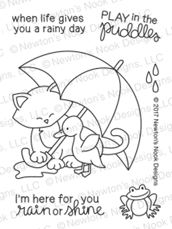 Newton's Rainy Day Stamp Set by Newton's Nook Designs