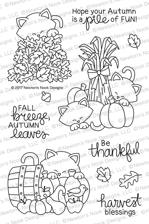 Autumn Newton Stamp Set ©2017 Newton's Nook Designs