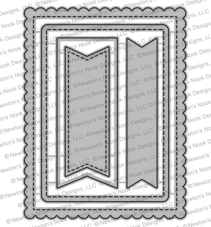 Frames & Flags Die Set ©2017 Newton's Nook Designs