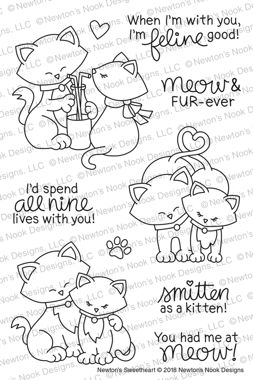 Newton's Sweetheart Stamp Set ©2018 Newton's Nook Designs