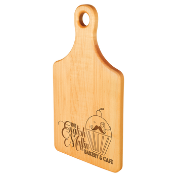 Engraved Maple Paddle Shaped Cutting Board 13.5" x 7" Engraved Maple Paddle Shaped Cutting Board 13.5" x 7"