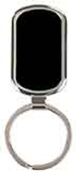 Black Rectangle Keychain with Custom Laser Engraving Black Rectangle Keychain with Custom Laser Engraving