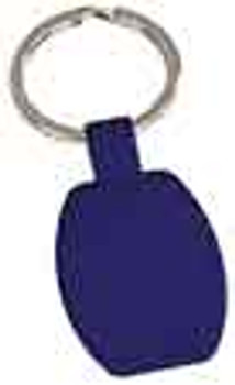 Blue Rectangle Keychain, No Border with Custom Laser Engraving Blue Rectangle Keychain, No Border with Custom Laser Engraving