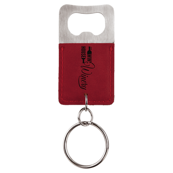 Red Bottle Opener Keychain with Custom Laser Engraving Red Bottle Opener Keychain with Custom Laser Engraving