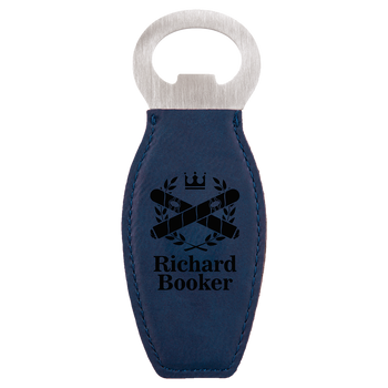 Blue Magnetic Bottle Opener with Custom Laser Engraving Blue Magnetic Bottle Opener with Custom Laser Engraving