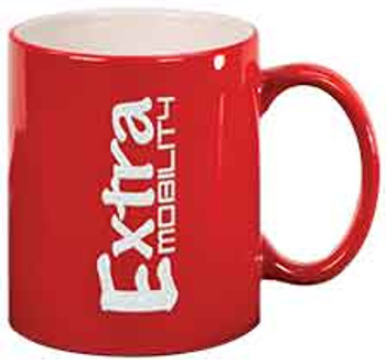 Red Round Coffee Mug Engraves White Red Round Coffee Mug Engraves White