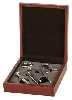 Engraved Rosewood 3-Piece Wine Tool Set Engraved Rosewood 3-Piece Wine Tool Set